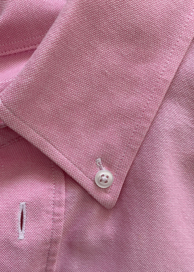 Detail of button-down collar.